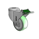 SX-03AMX-125-DL-HK01 MedCaster Swivel Caster
