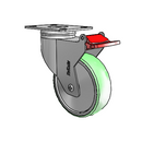 SX-04AMX-125-TL-TP13 MedCaster Swivel Caster