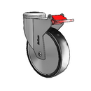 SX-05PYN-125-TL-HK01 MedCaster Swivel Caster