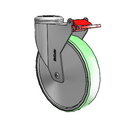 SX-06AMX-125-TL-HK01 MedCaster Swivel Caster