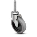 Main view of a Shepherd Casters 5" x 0.94" wide wheel Swivel caster with 7/16"-14 x 2-1/4" stud, without a brake, Thermoplastic Rubber wheel and 130 lb. capacity part