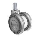 Genesis TW 65mm MonoTech Wheel Caster with 3/8"-16UNCx3/4" Thread