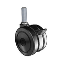 TW-03TPO-200-TB-TS03 MedCaster Swivel Caster